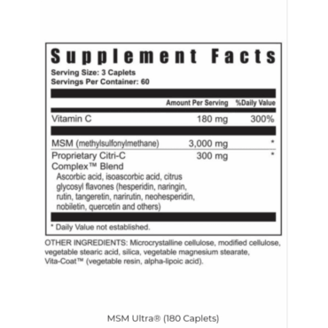 MSM Ultra®️ (180 Caplets)